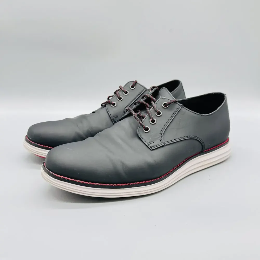 Cole Haan Shoes Mens 9 Gray Leather OriginalGrand Derby Oxford Dress Comfort
